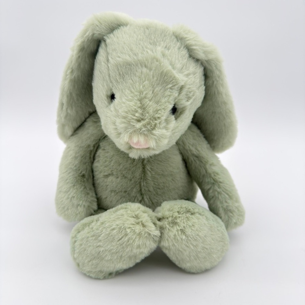 Mon Ami Sage Green Plush‎ Bunny Rabbit Stuffed Animal Nursery Easter Soft Toy